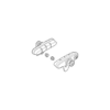 R55C3 Cartridge-type brake shoe set (pair)