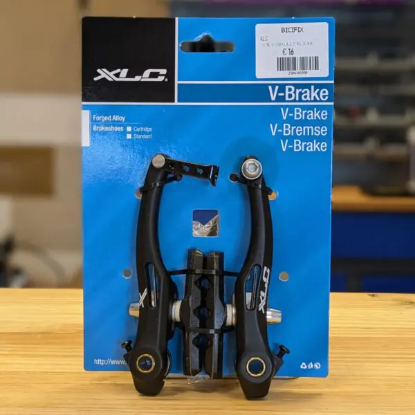 FRENO V-BRAKE ALUMINIO 70MM BRAZO 110MM PARA RUEDA DELANTERA O RUEDA TRASERA NEGRO