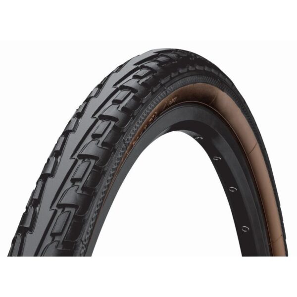 CUBIERTA CONTINENTAL RIDE TOUR 700x35C RIGIDA NEGRO/MARRON 37-622
