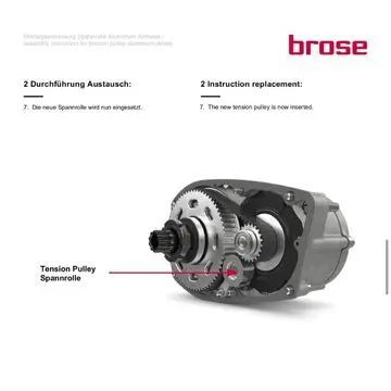 BROSE Tensor de Correa para los Motores de Aluminio o Magnesio