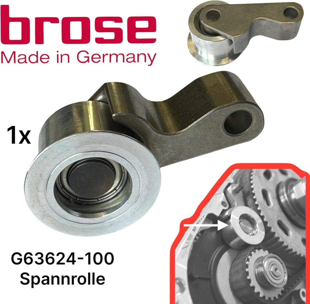 BROSE Tensor de Correa para los Motores de Aluminio o Magnesio - Imagen 1
