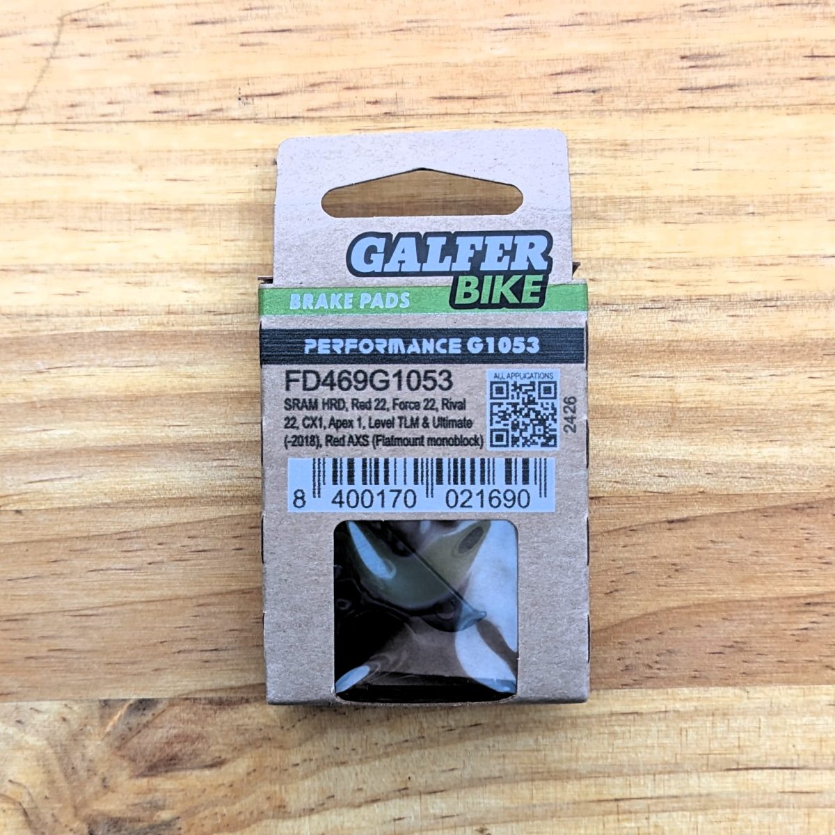 Pastillas de Freno Galfer Bike G1053 – Performance para SRAM HRD - Imagen 1
