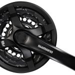 Bielas Shimano TOURNEY FC-TY301 de 6/7/8 velocidades, cuadradas, 42/34/24, 170 mm
