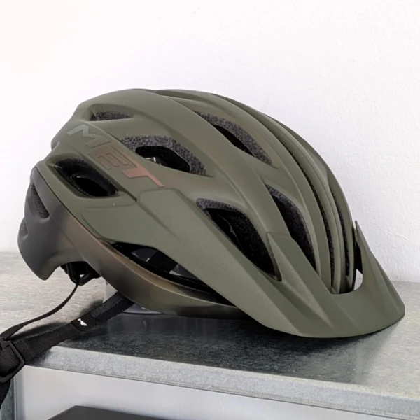 Casco MET Veleno MTB – Verde Oliva Talla L (58-61 cm)