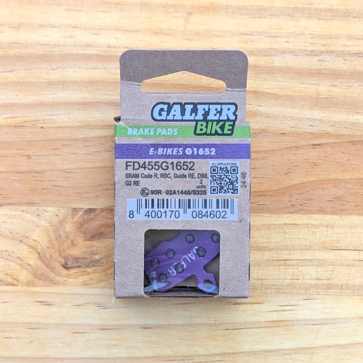 Pastillas de Freno Galfer Bike G1652 para E-Bikes – Alta Potencia y Durabilidad - Imagen 1