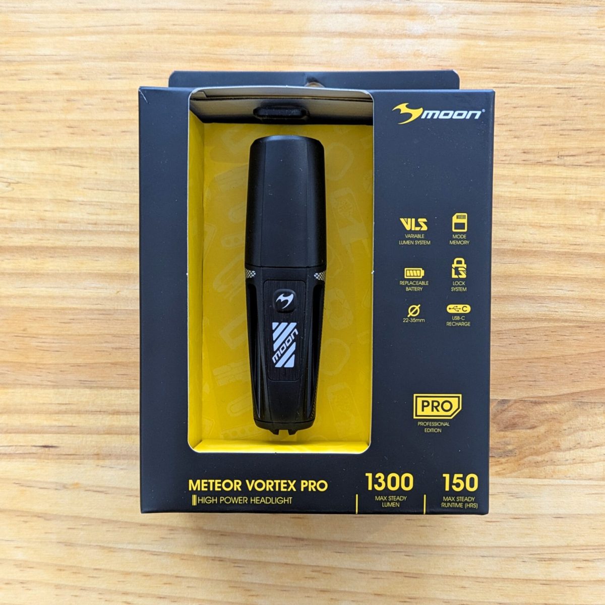 Luz Delantera Moon Meteor Vortex Pro 1300 lúmenes - Imagen 1