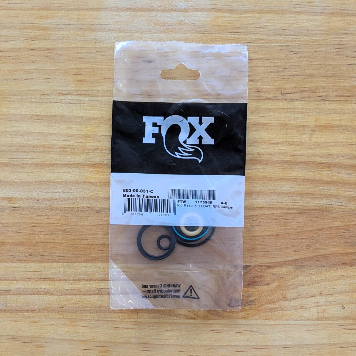 Kit de Revisión FOX FLOAT RP3 Damper – 803-00-051-C - Imagen 1